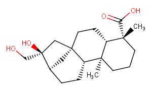 16beta,17-Dihydroxy-ent-kaurane-19-oic acid Chemical Structure