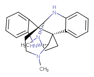 Calycanthine Chemical Structure