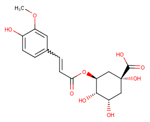 3-Feruloylquinic acid Chemical Structure