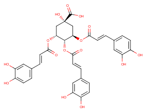 3,4,5-Tricaffeoylquinic acid Chemical Structure