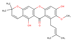 9-Hydroxycalabaxanthone Chemical Structure