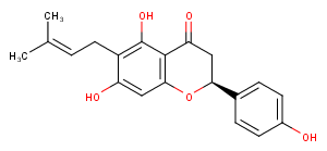 (2S)-6-Prenylnaringenin Chemical Structure