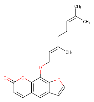 8-Geranyloxypsoralen Chemical Structure