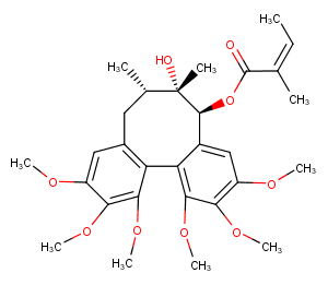 Angeloylgomisin Q Chemical Structure