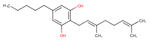 Cannabigerol Chemical Structure
