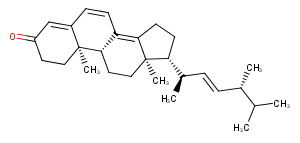 Ergosta-4,6,8(14),22-tetraen-3-one Chemical Structure