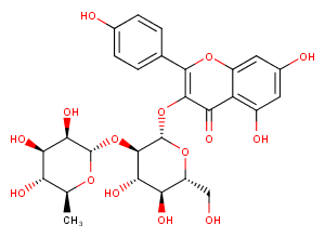 Kaempferol 3-neohesperidoside Chemical Structure