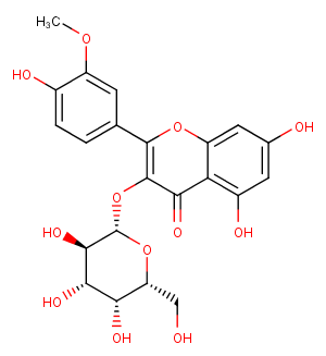 Isorhamnetin 3-O-galactoside Chemical Structure