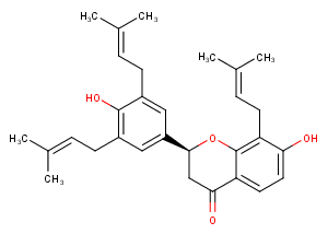 (-)-Sophoranone Chemical Structure