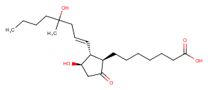 Misoprostol acid Chemical Structure