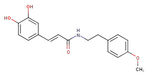 N-Caffeoyl O-methyltyramine Chemical Structure