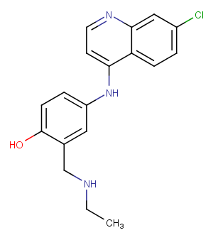 N-Desethyl amodiaquine Chemical Structure