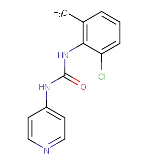 N-(2-Chloro-6-methylphenyl)-N'-4-pyridinylurea Chemical Structure