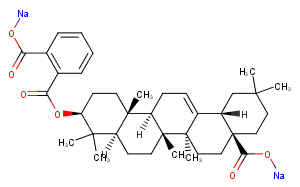 Oleanolic acid hemiphthalate disodium salt Chemical Structure