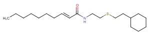 2-(E-2-decenoylamino)ethyl 2-(cyclohexylethyl) sulfide