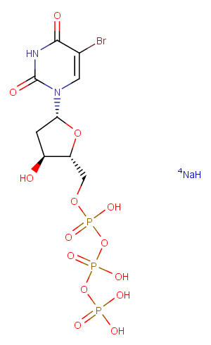 5-BrdUTP sodium salt Chemical Structure