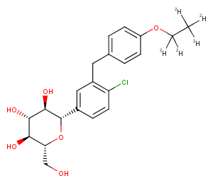 Dapagliflozin-d5 Chemical Structure