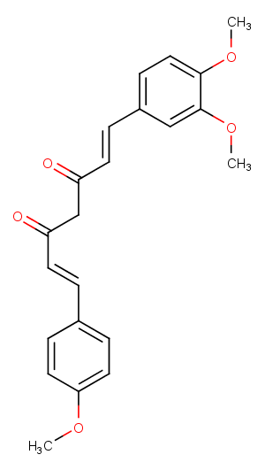 Di-O-methyldemethoxycurcumin Chemical Structure