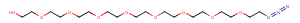 Azido-PEG9-alcohol Chemical Structure