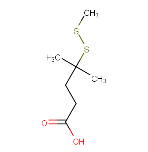 4-Methyl-4-(methyldisulfanyl)pentanoic acid Chemical Structure