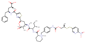 Nitro-PDS-Tubulysin M Chemical Structure