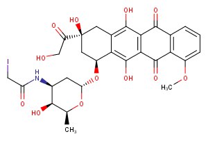 N-(Iodoacetamido)-Doxorubicin Chemical Structure