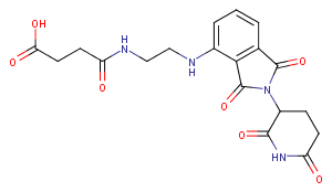 Thalidomide-C2-amido-C2-COOH Chemical Structure