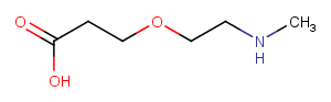 Methylamino-PEG1-acid Chemical Structure