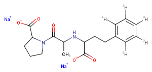 Enalaprilat-d5 sodium Chemical Structure