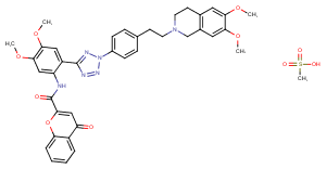 Encequidar mesylate Chemical Structure