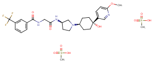 INCB 3284 dimesylate Chemical Structure