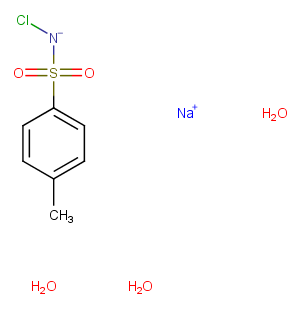 Tosylchloramide sodium trihydrate Chemical Structure