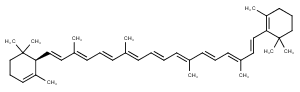 α-Carotene Chemical Structure