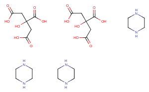 Piperazine citrate