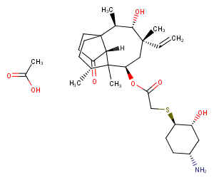 Lefamulin acetate Chemical Structure