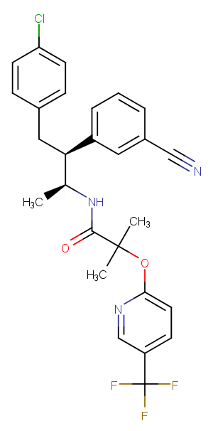 Taranabant Chemical Structure