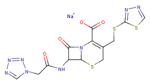 Ceftezole sodium Chemical Structure