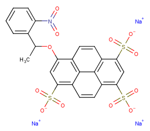 NPE-caged-HPTS Chemical Structure