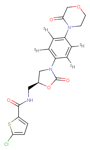 Rivaroxaban-d4 Chemical Structure