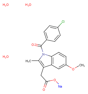 Indomethacin sodium hydrate