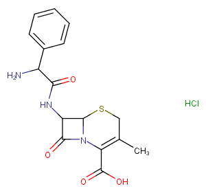 Cephalexin hydrochloride Chemical Structure