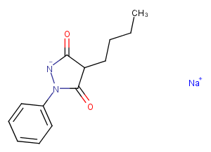 Mofebutazone sodium Chemical Structure