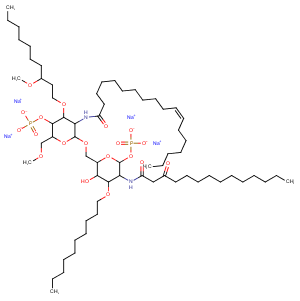 Eritoran Tetrasodium Chemical Structure