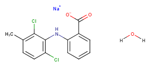 Meclofenamate sodium hydrate Chemical Structure