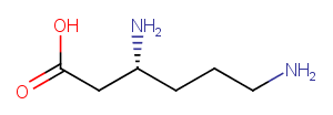 (R)-ß-lysine Chemical Structure