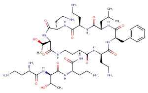 Deacylpolymyxin B Chemical Structure