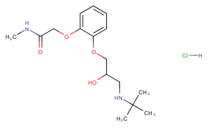 Cetamolol hydrochloride Chemical Structure
