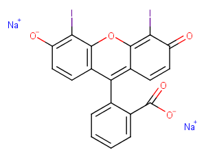Diiodofluorescein disodium salt Chemical Structure