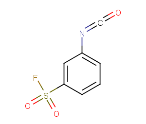 Isocyanic acid, m-(fluorosulfonyl)phenyl ester Chemical Structure