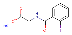 o-Iodohippurate sodium Chemical Structure